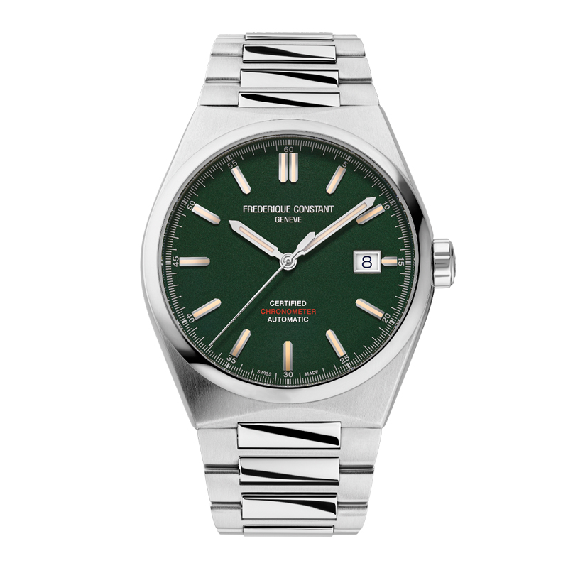 39mm Highlife Automatic COSC Men's Stainless Steel Watch with Green Dial