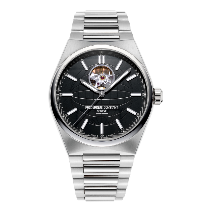 41mm Highlife Heartbeat Automatic Men's Watch Stainless Steel with Black Dial
