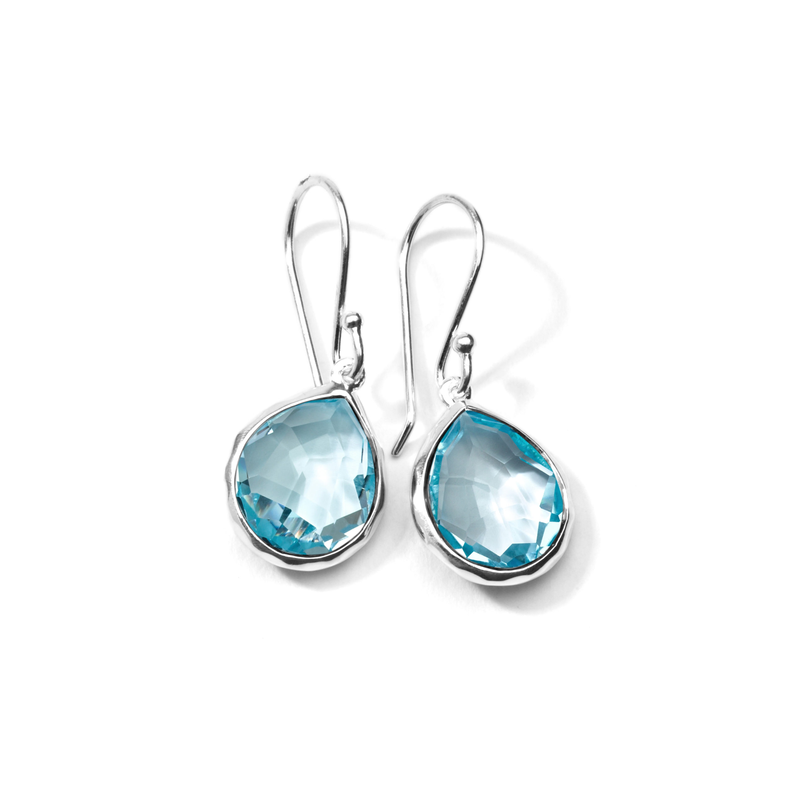 Mini Teardrop Earrings In Sterling Silver
