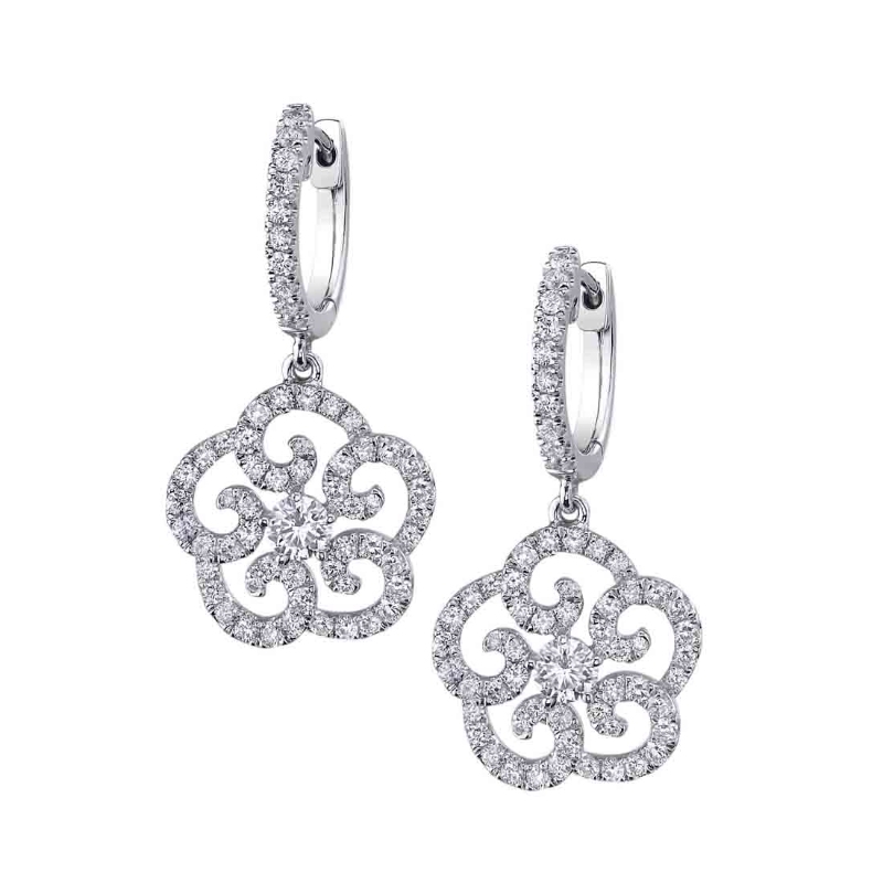 Flower Diamond Earrings