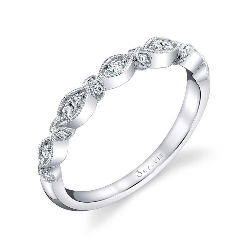 Floral Inspired Stackable Band - Marquerite