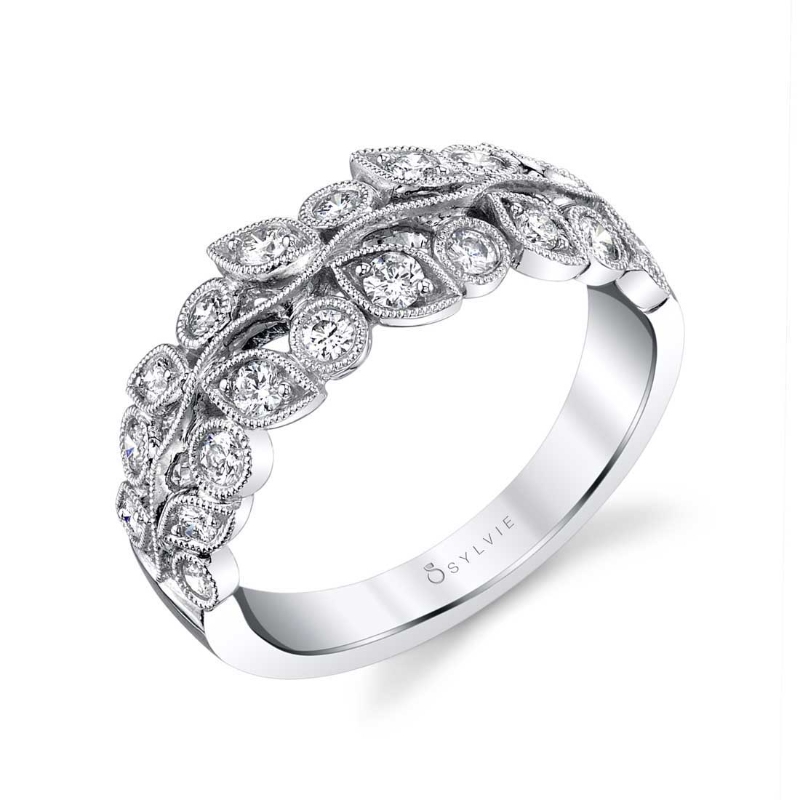 Ramona - Flower Wedding Band