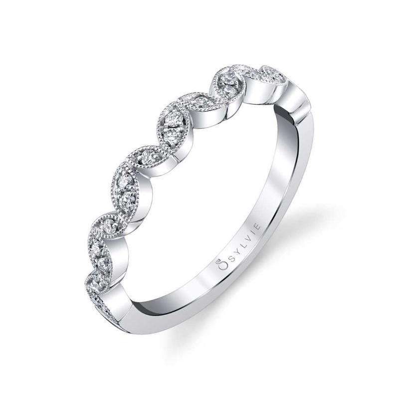 Marquise Shaped Stackable Band - Rachel