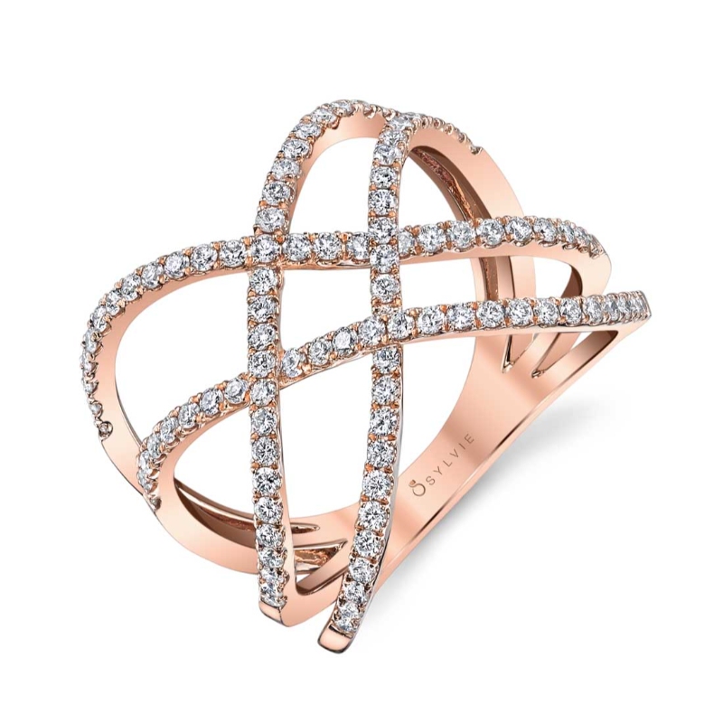 Free Form Diamond Ring