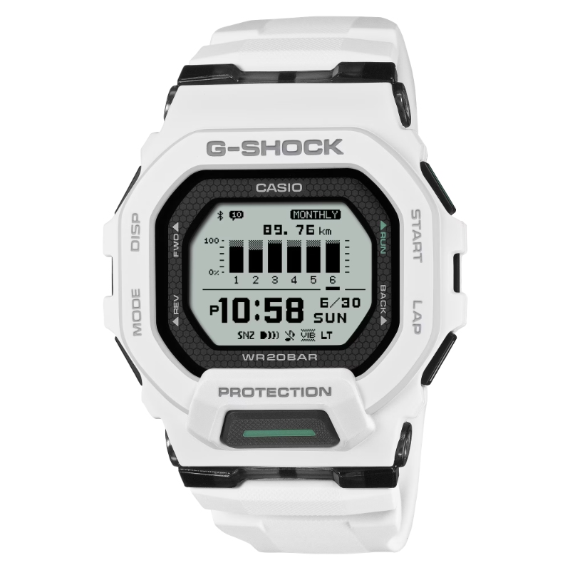 CASIO G-SHOCK MOVE DIGITAL STEP TRACKER WHITE (WITH BLACK ACCENTS) RESIN WATCH