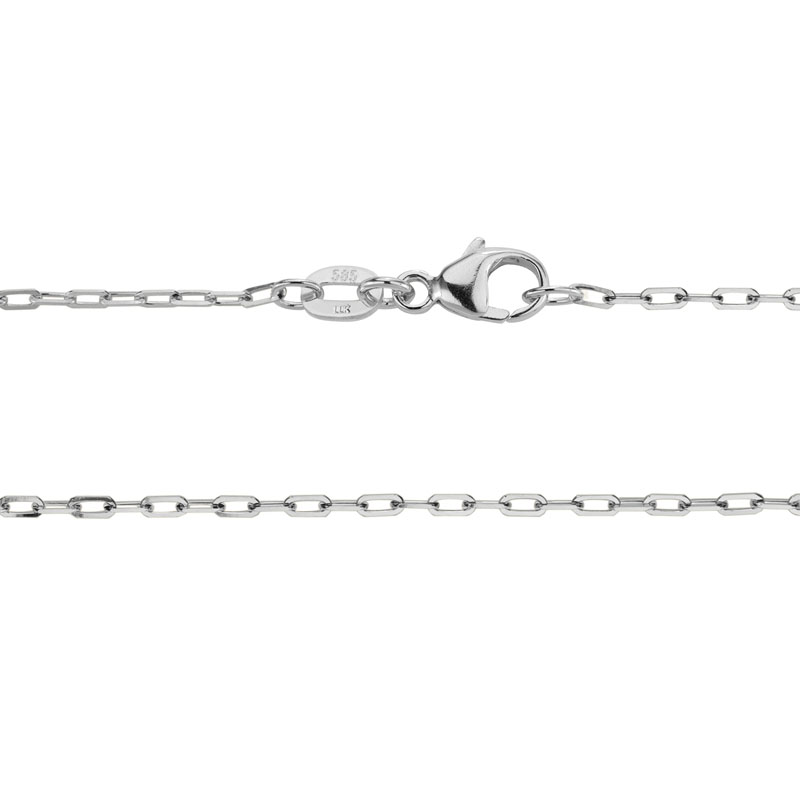 14K WHITE GOLD 18