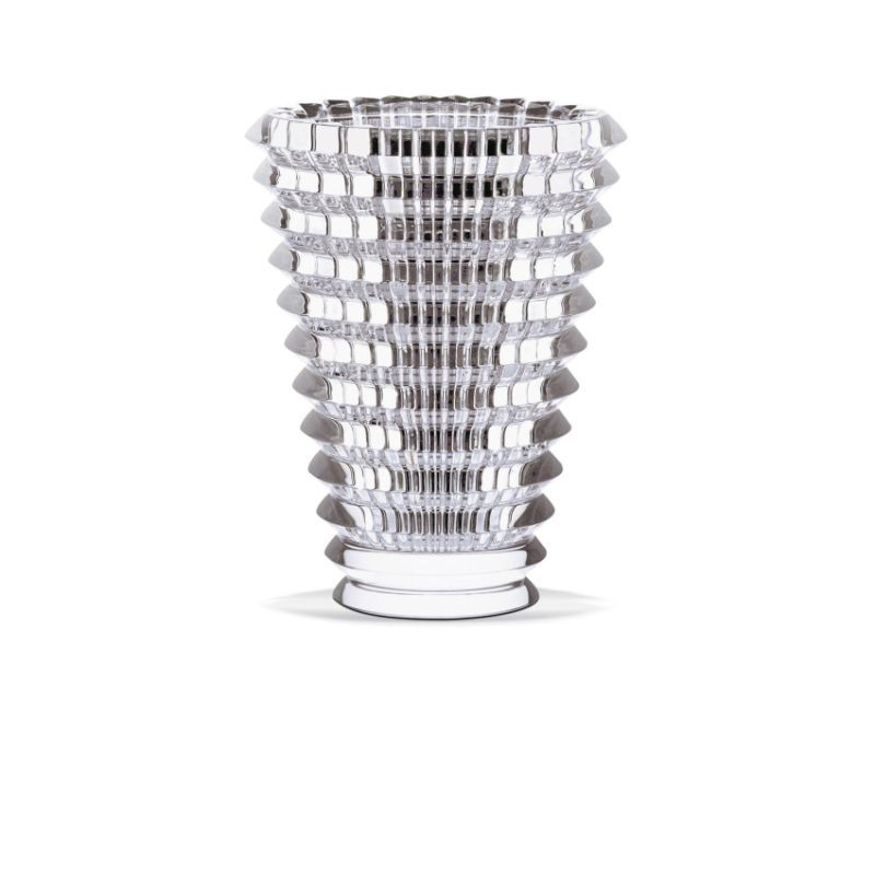 CLEAR CRYSTAL LARGE EYE VASE. 