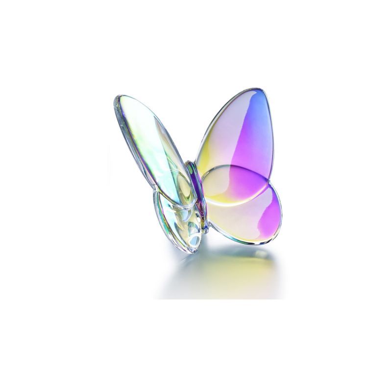 BACCARAT IRIDESCENT LUCKY BUTTERFLY. 