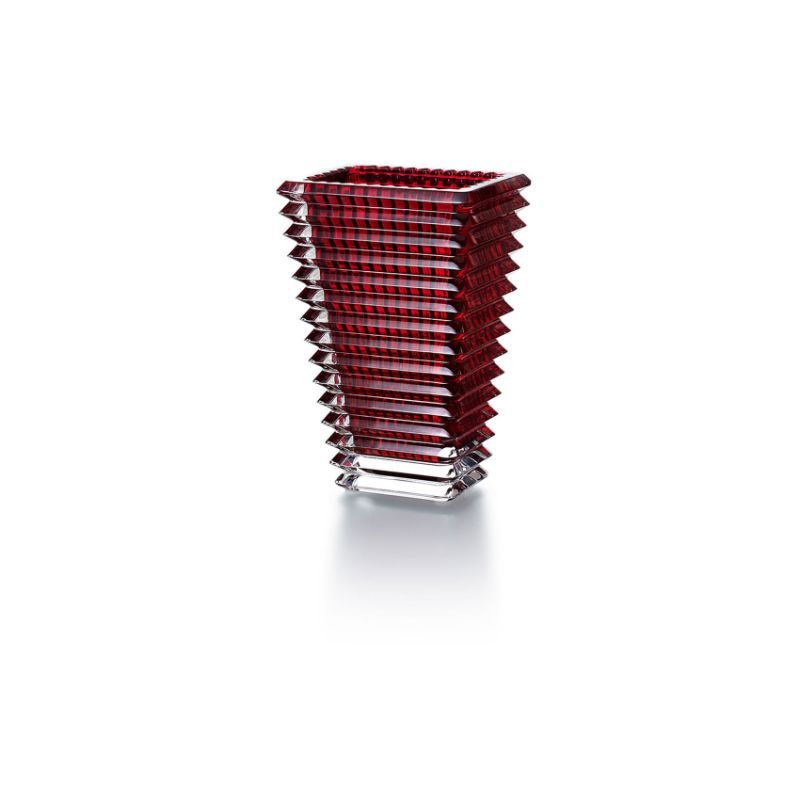 EYE VASE RED MEDIUM RECTANGULAR. 