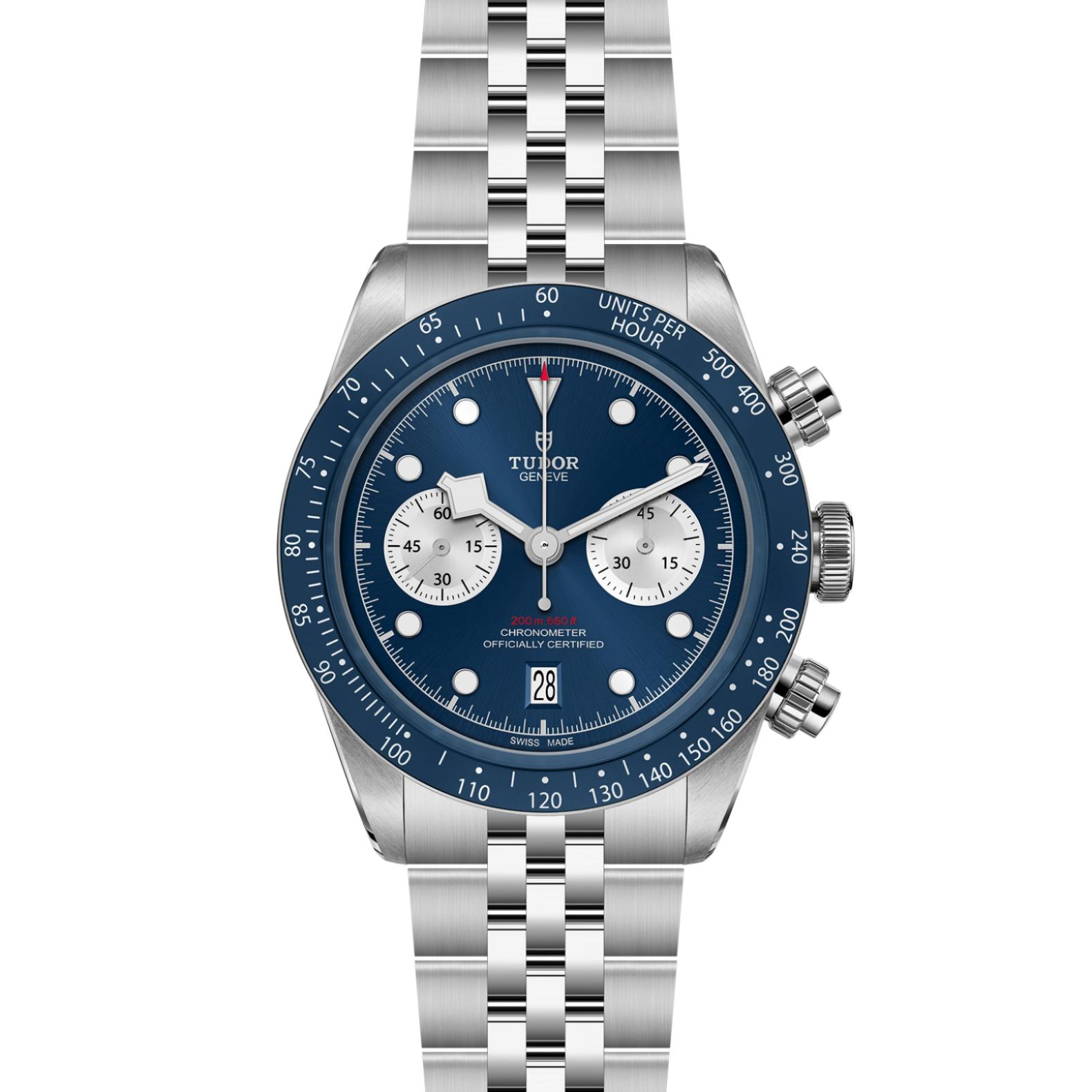 TUDOR Black Bay Chrono Watch - M79360B-0002 at Lenkersdorfer