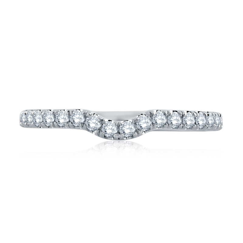 14K White Gold 0.42Ctw Semi Mount .