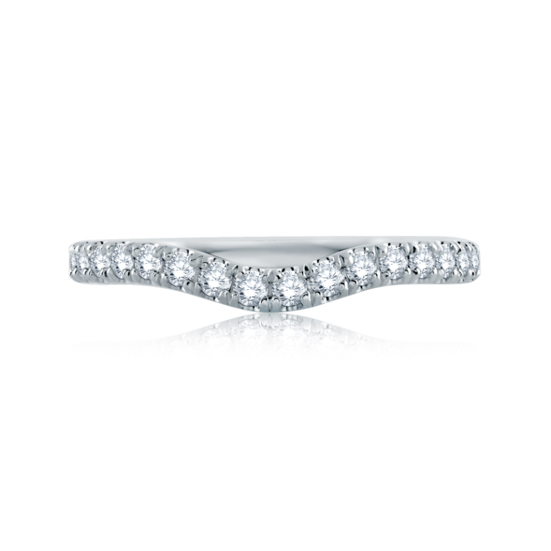 14K White Gold 0.42Ctw Semi Mount .