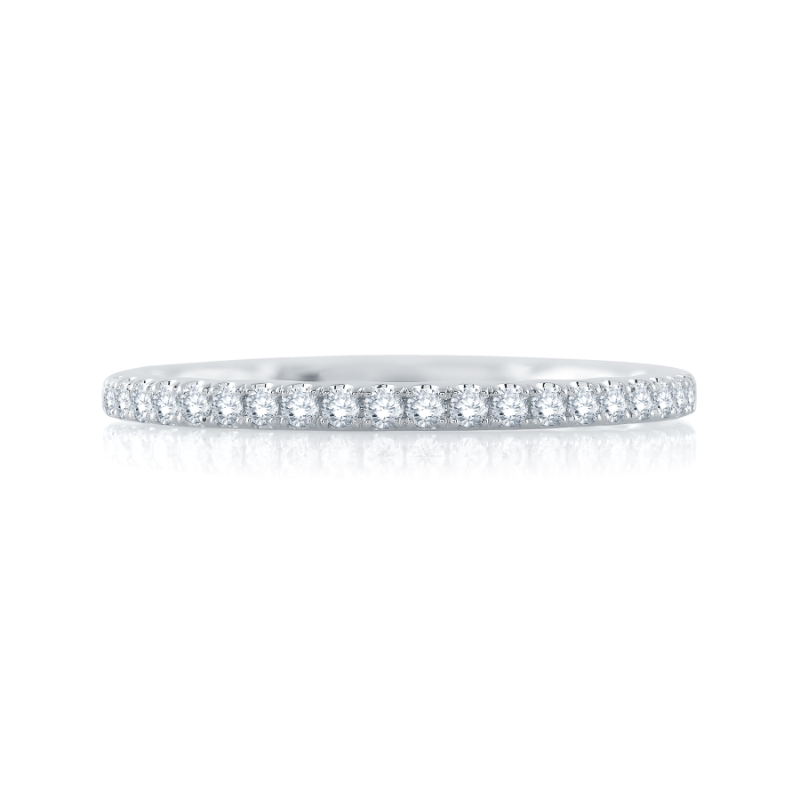 14K White Gold 0.18Ctw Semi Mount .