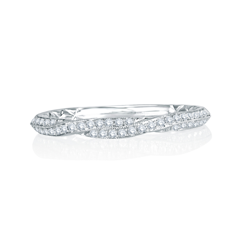 14K White Gold 0.18Ctw Semi Mount .