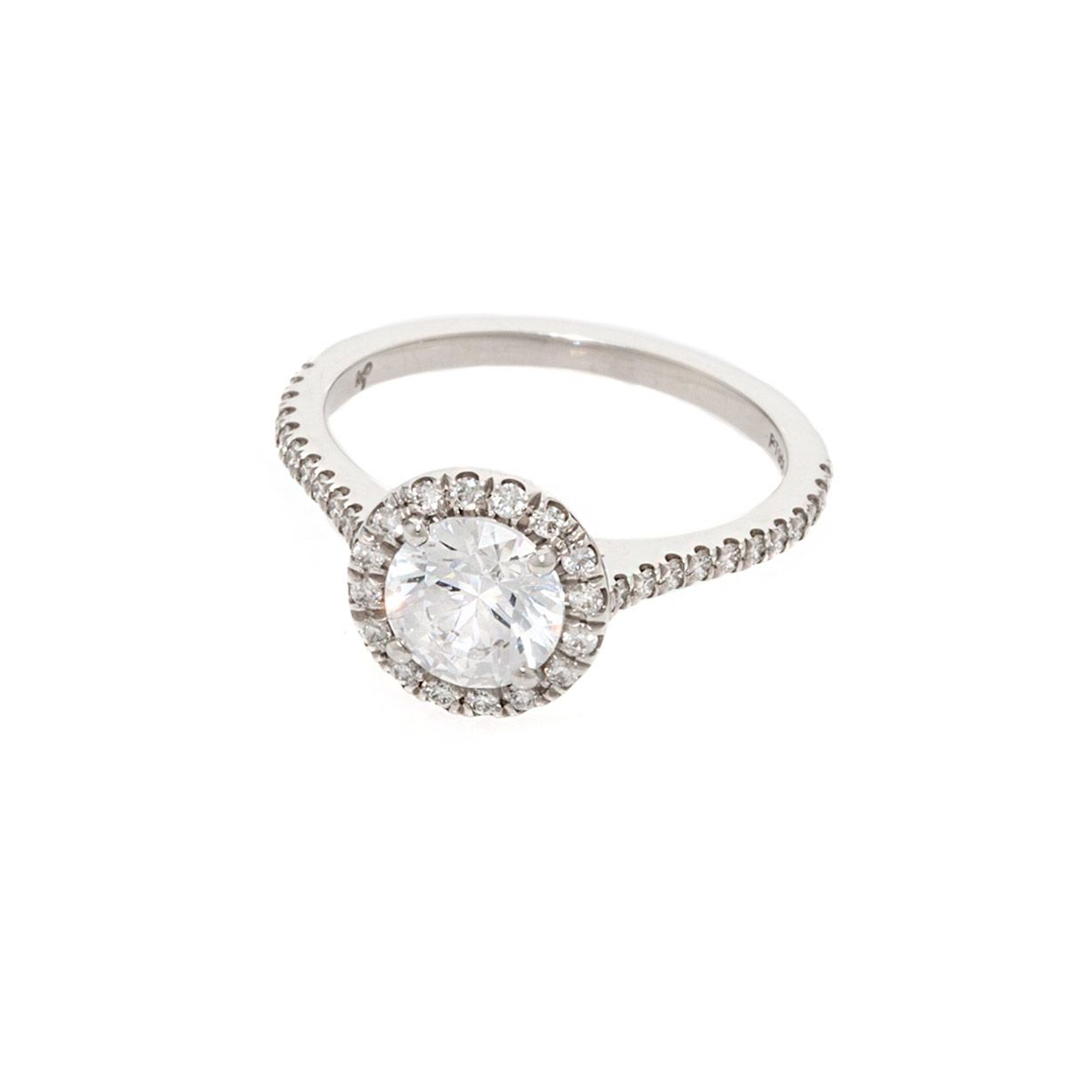 Platinum Micro-Pav&eacute Halo