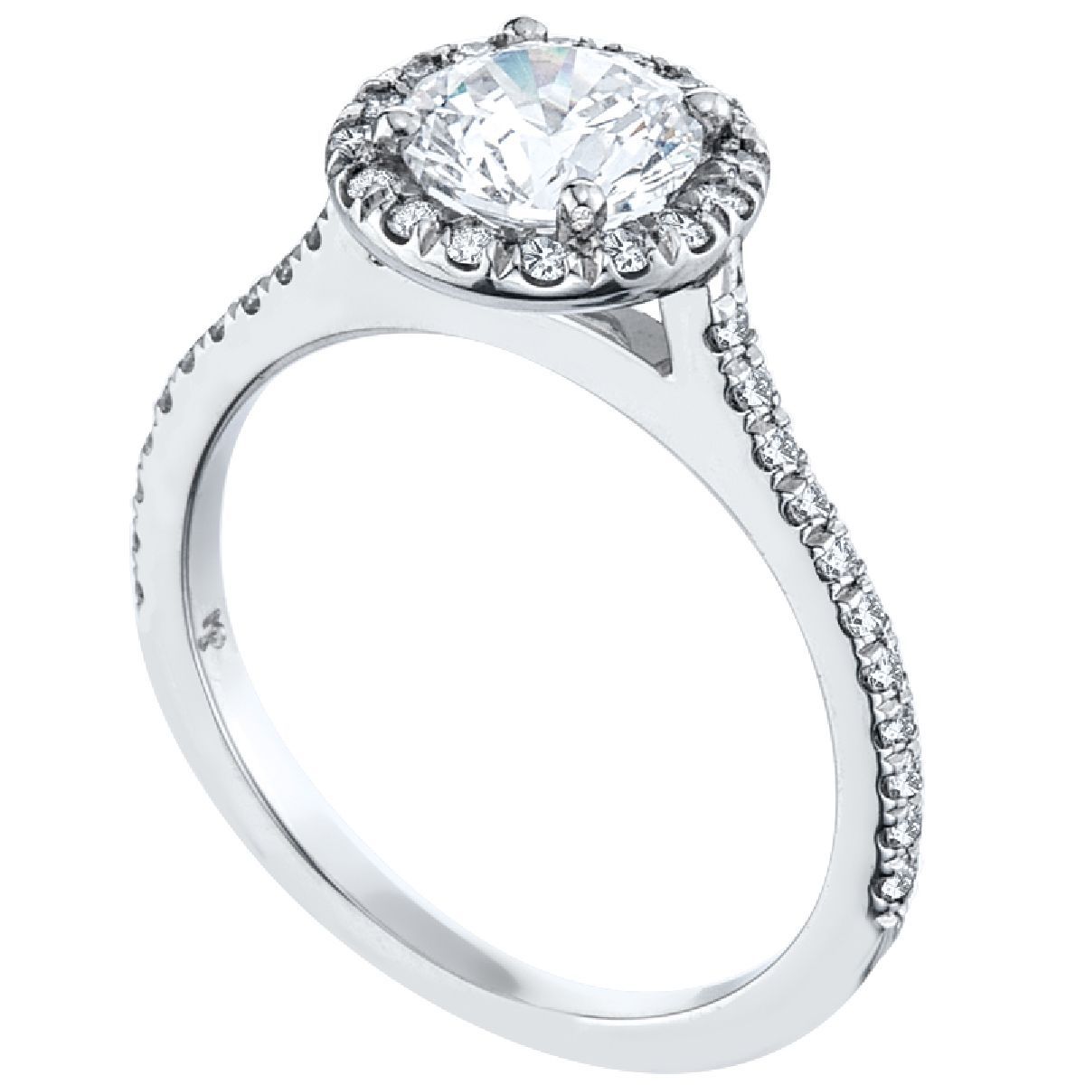 Platinum Micro-Pav&eacute Halo