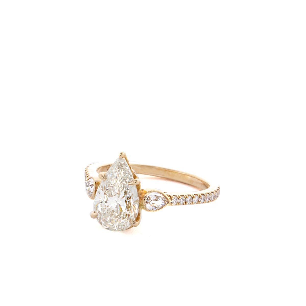 Roslyn Collection Platinum Hexagonal Set Engagement Ring Mounting