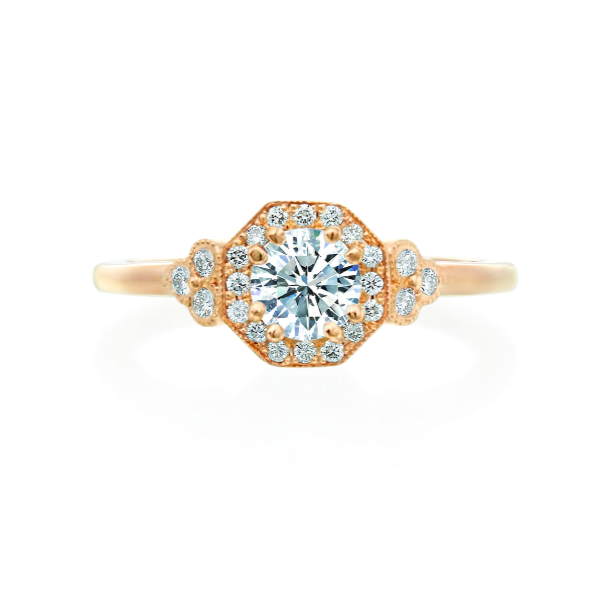 Roslyn Collection Gold Diamocta Engagement Ring Mounting