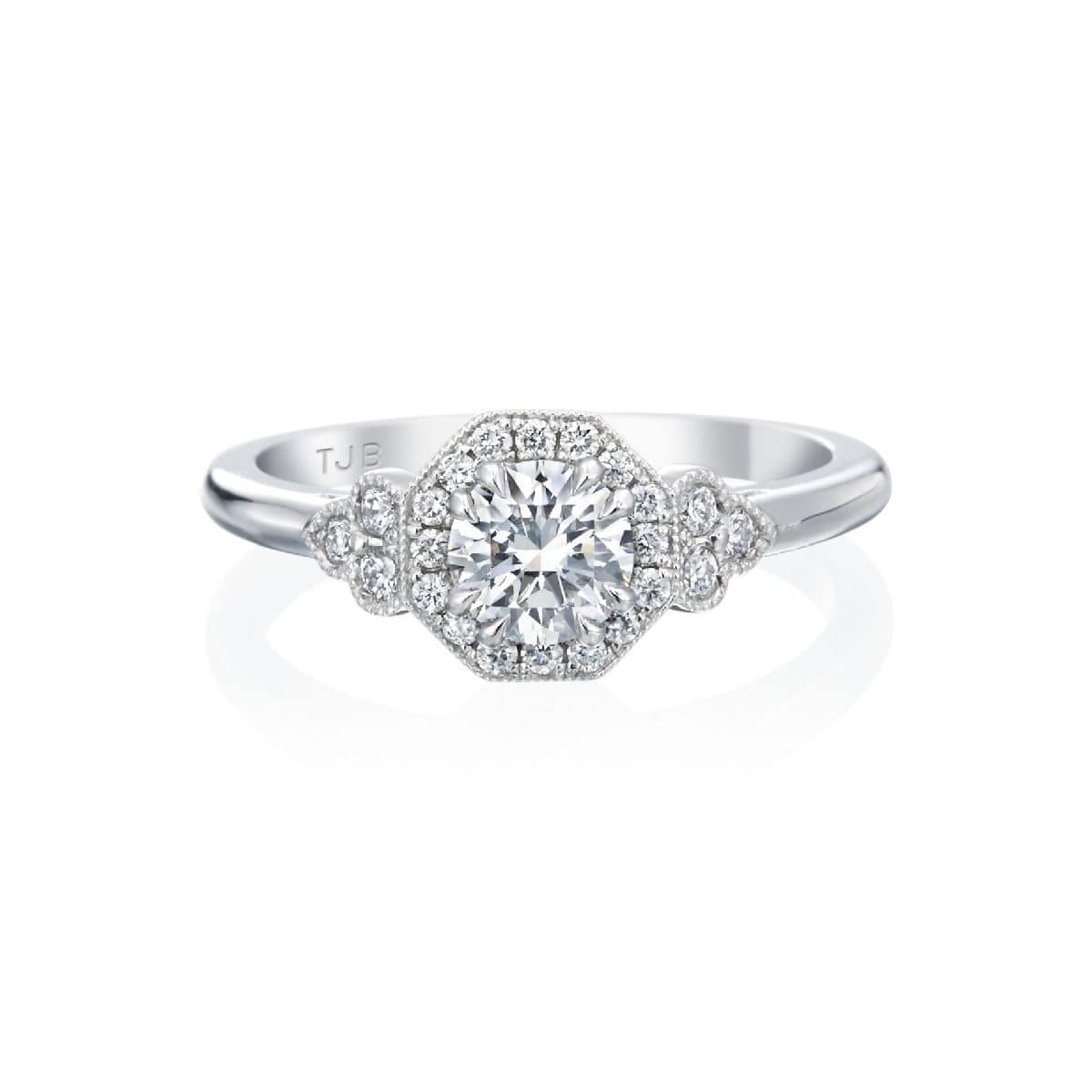Roslyn Collection Gold Diamocta Engagement Ring Mounting