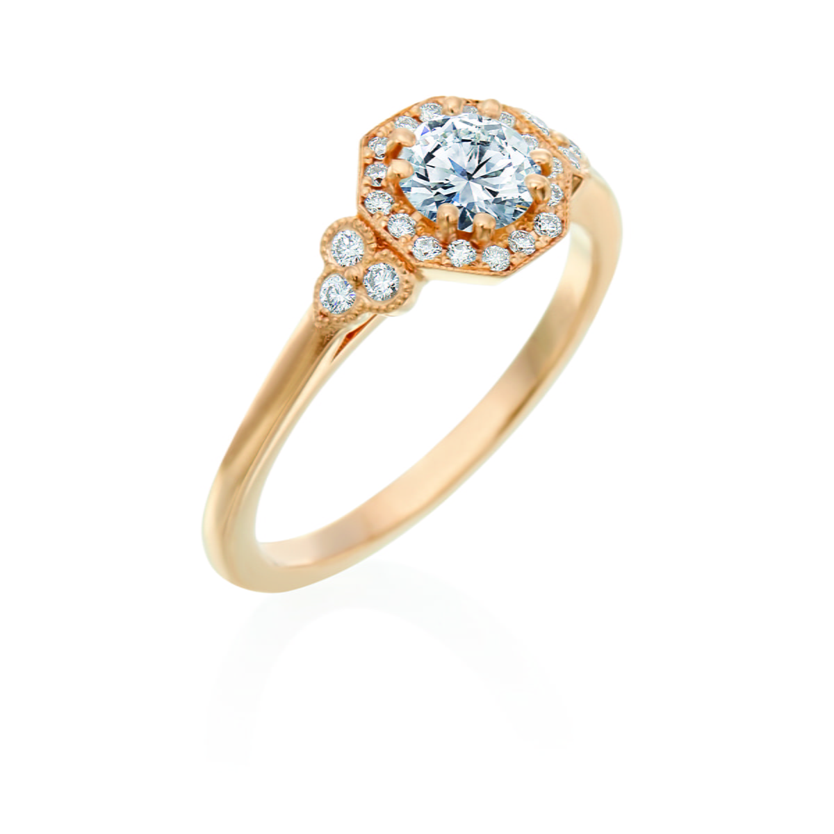 Roslyn Collection Gold Diamocta Engagement Ring Mounting