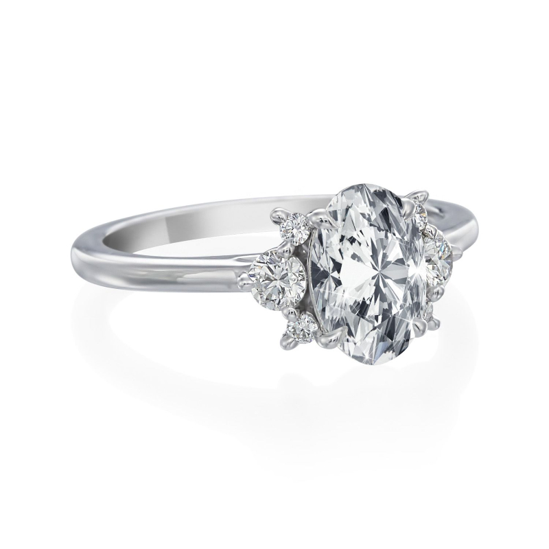 Roslyn Collection Platinum Engagement Ring Mounting