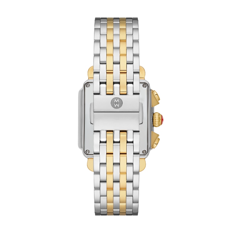 Deco Two-Tone 18K Gold Diamond Dial Watch