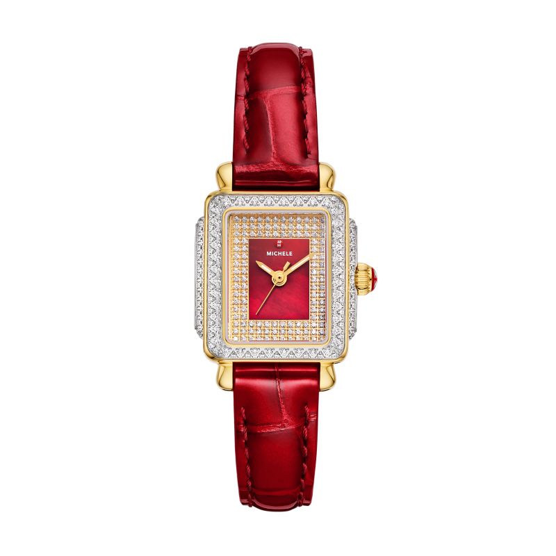 Special Edition Deco Mini Two-Tone 18K Gold-Plated Diamond Pav&eacute Dial Watch
