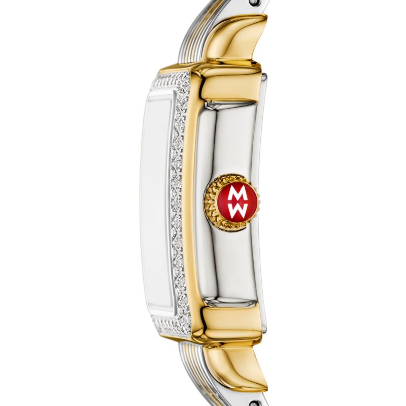 Deco Madison Mini Diamond Two-Tone 18K Gold-Plated Watch