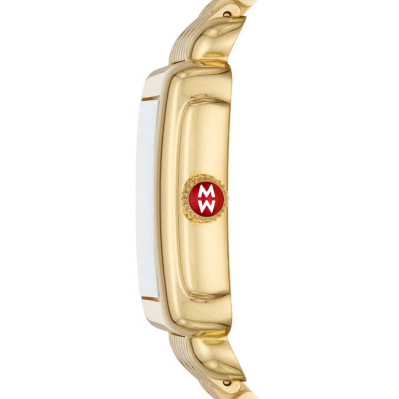Deco Madison Mid 18K Gold Diamond Dial Watch