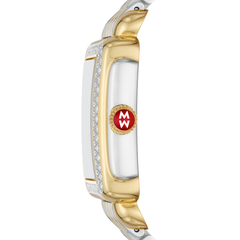 Deco Mid Two-Tone 18K Gold Diamond Watch