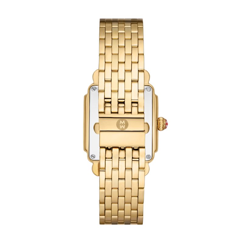 Deco Mid 18K Gold-Plated Diamond Watch