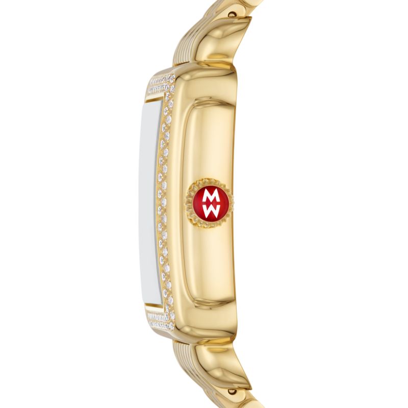 Deco Mid 18K Gold-Plated Diamond Watch