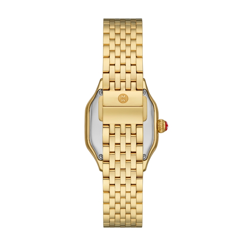 Meggie 18K Gold-Plated Diamond Dial Watch