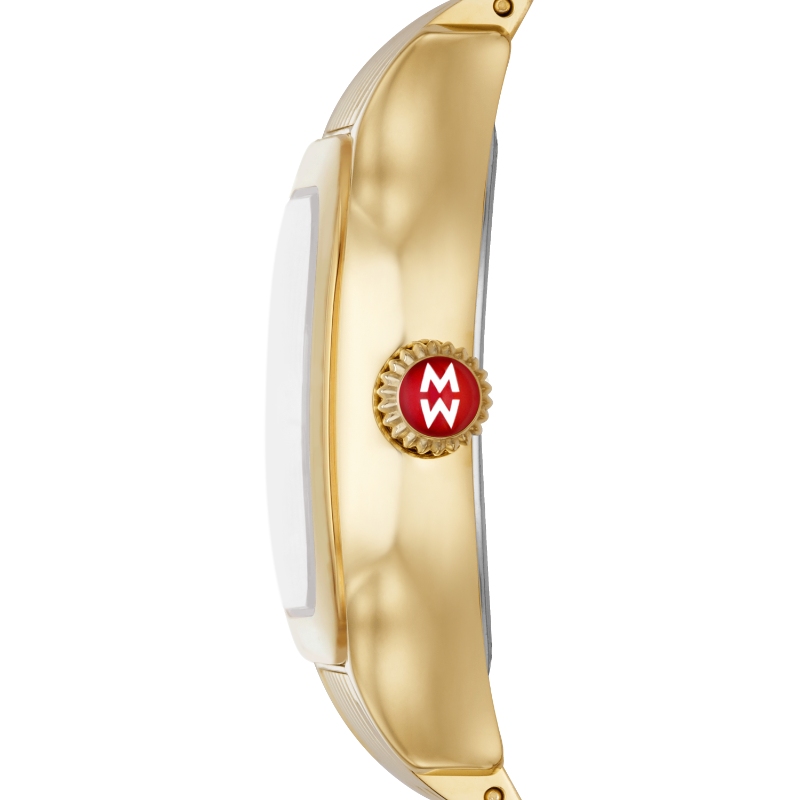 Meggie 18K Gold-Plated Diamond Dial Watch