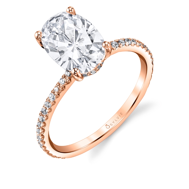 Oval Cut Classic Engagement Ring - Maryam