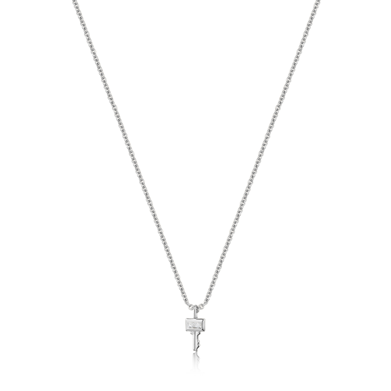 ANIA HAIE STERLING SILVER SILVER KEY NECKLACE