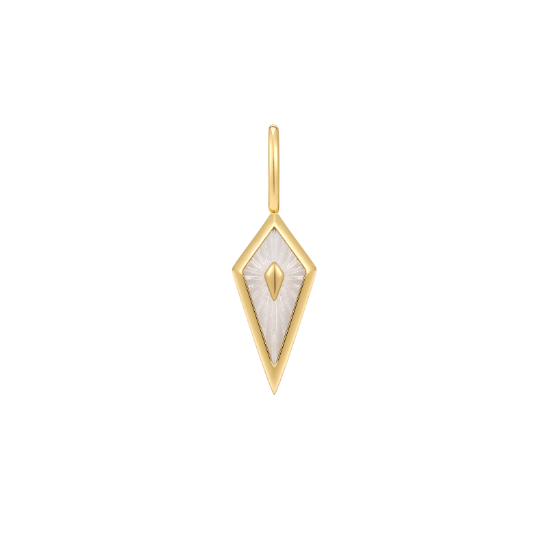 Gold Mother Of Pearl Kite Charm