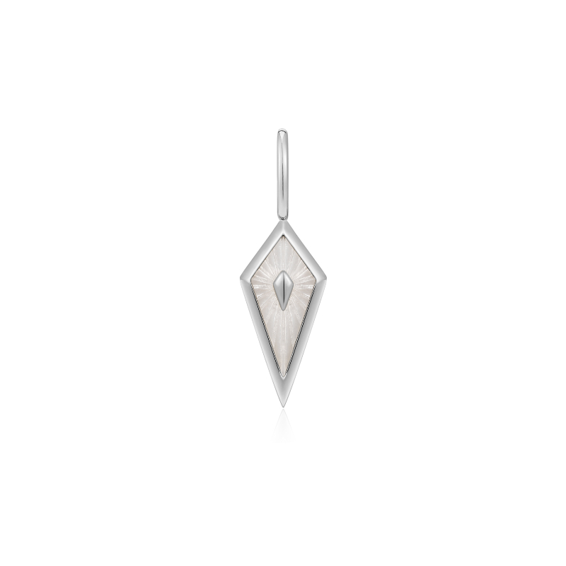 Silver Mother Of Pearl Kite Charm