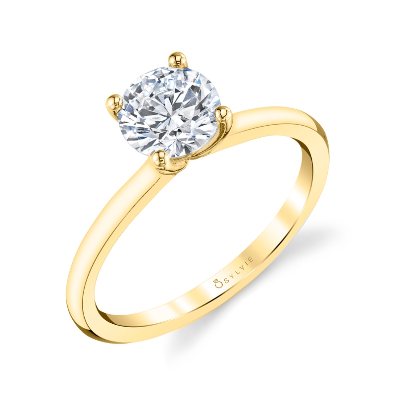 Round Cut Solitaire Engagement Ring - Dominique