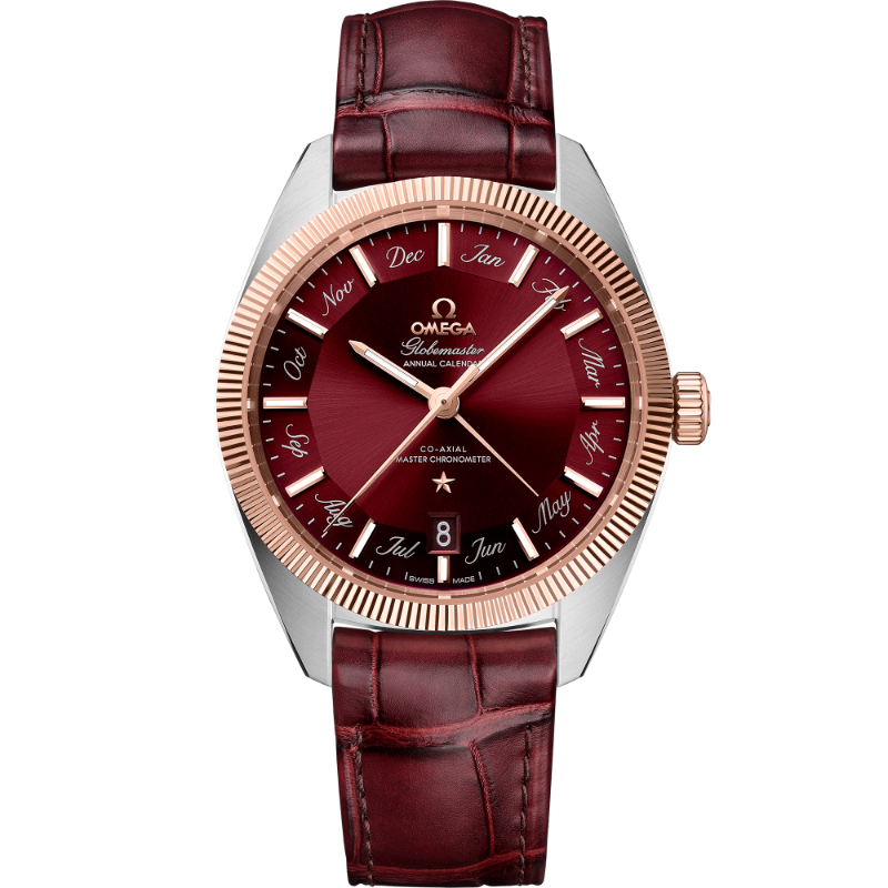 41 mm, Steel - Sedna&trade; Gold On Leather Strap