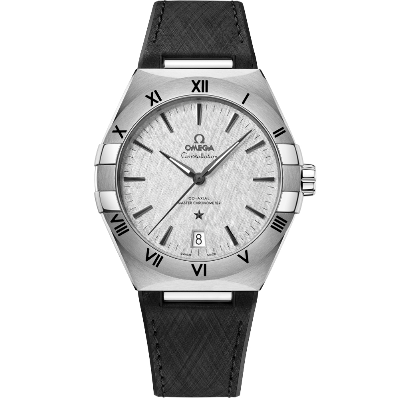 41 mm, Steel On Rubber Strap