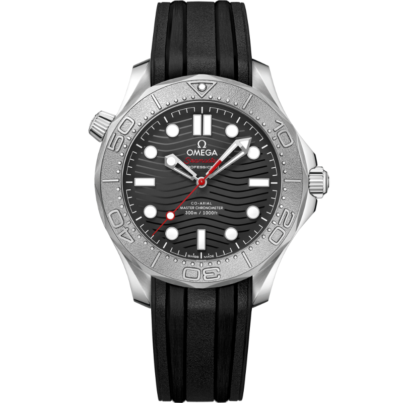 42 mm, Steel On Rubber Strap