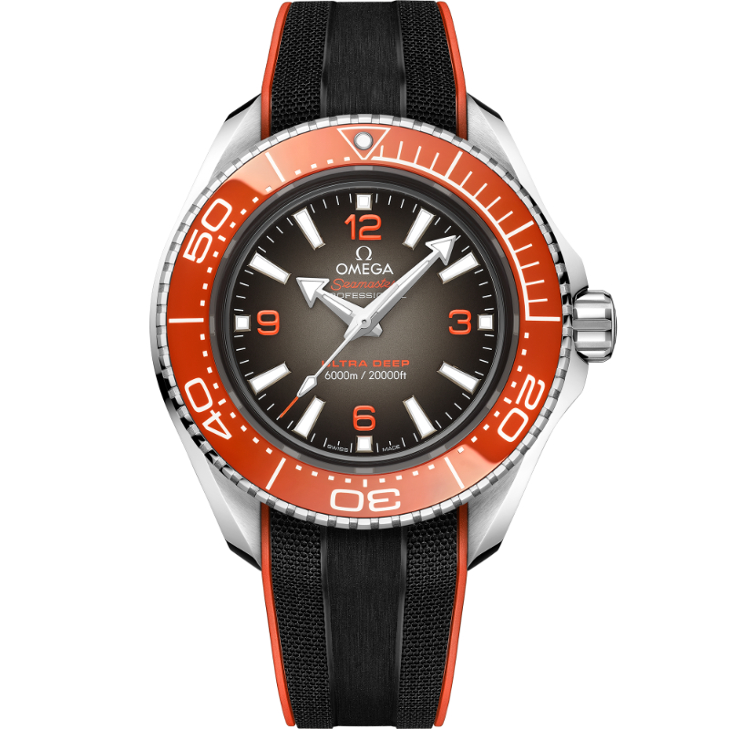 45.5 mm, O-Megasteel On Rubber Strap