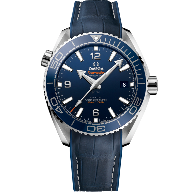 43.5 mm, Steel On Leather Strap With Rubber Lining