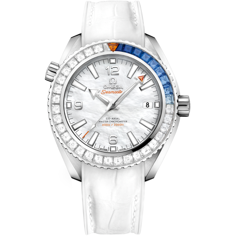 39.5 mm, White Gold On Leather Strap With Rubber Lining