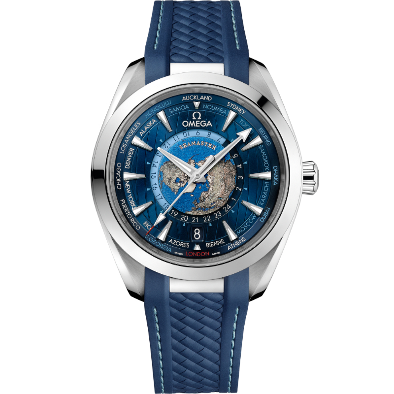 43 mm, Steel On Rubber Strap