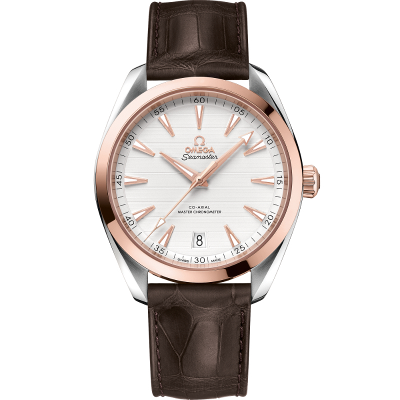 41 mm, Sedna&trade; Gold On Leather Strap