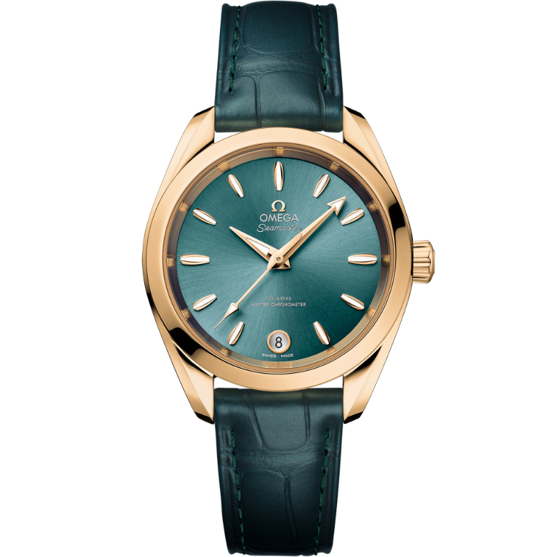 34 mm, Moonshine&trade; Gold On Leather Strap