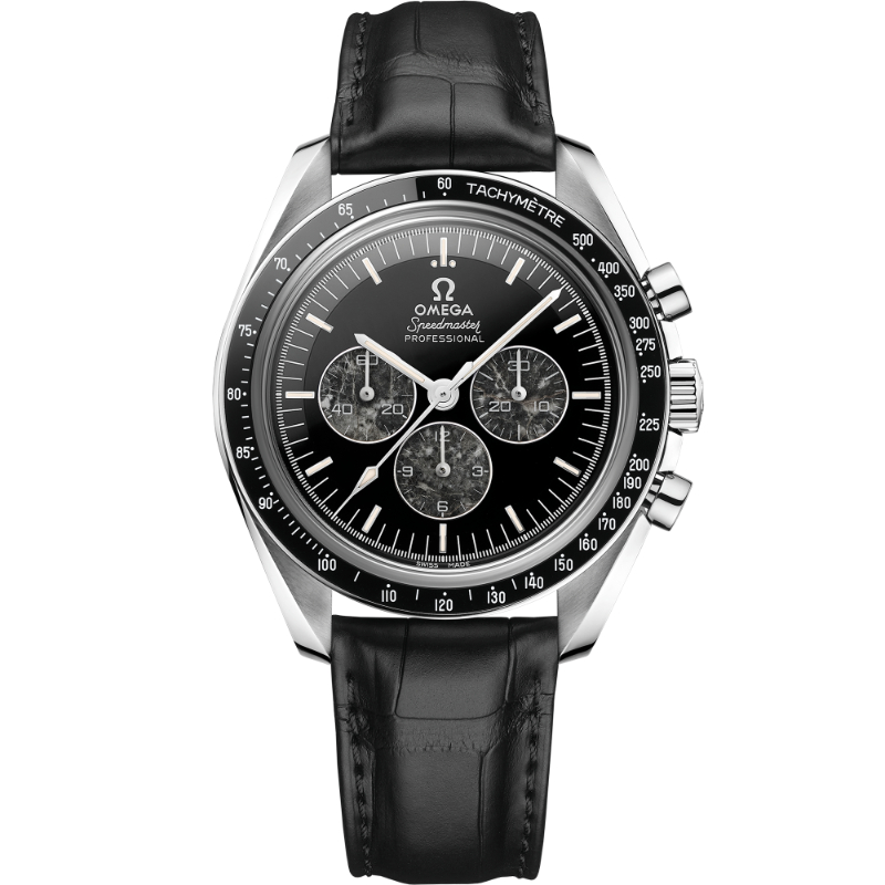 42 mm, Platinum On Leather Strap