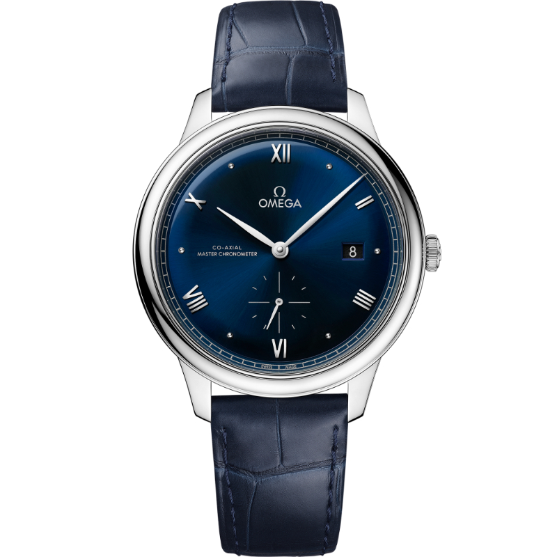 41 mm, Steel On Leather Strap